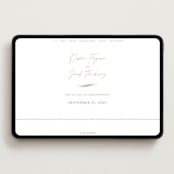 "Mille-feuille" - Wedding Website in Matte Gold by chocomocacino - Desktop Design