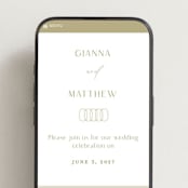 "Gianna" - Wedding Website in Gianna by Kristie Kern - Mobile Layout