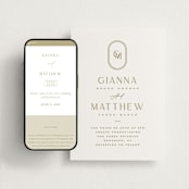"Gianna" - Wedding Website in Gianna by Kristie Kern - Match Your Stationery