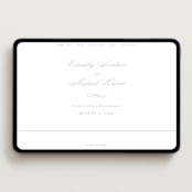 "Monogrammed eternity" - Wedding Website in Matte Silver by Creo Study - Desktop Design