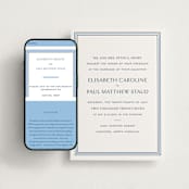 "Beaufort" - Wedding Website in Sky Blue by Megan Davis - Match Your Stationery