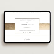 "Refined style" - Wedding Website in Slate by Stacey Meacham - Desktop Design