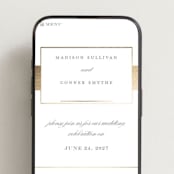 "Refined style" - Wedding Website in Slate by Stacey Meacham - Mobile Layout