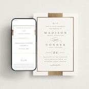 "Refined style" - Wedding Website in Slate by Stacey Meacham - Match Your Stationery