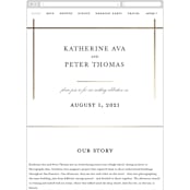 "Formal Affair" - Wedding Website in Cloud by Stacey Meacham - Mobile Layout