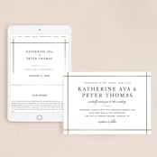 "Formal Affair" - Wedding Website in Cloud by Stacey Meacham - Match Your Stationery