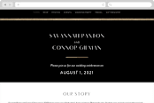 "New Monogram" - Wedding Website in Licorice by Jessica Williams - Desktop Design