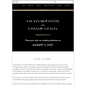 "New Monogram" - Wedding Website in Licorice by Jessica Williams - Guest Management