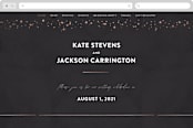 "Scripted Wedding" - Wedding Website in Obsidian by Hooray Creative - Desktop Design