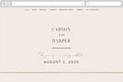 "Enchanted Blooms" - Wedding Website in Ivory by Lori Wemple - Desktop Design