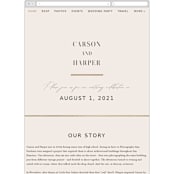 "Enchanted Blooms" - Wedding Website in Ivory by Lori Wemple - Mobile Layout