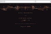 "Dazzling" - Wedding Website in Noir by Phrosné Barwood - Desktop Design