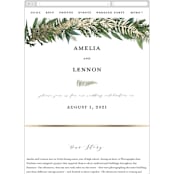 "Fresh Vines" - Wedding Website in Fern by Susan Moyal - Mobile Layout