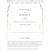 "Chic Wreath" - Wedding Website in Classic by Kelly Schmidt - Mobile Layout