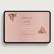 "Sunset by the Sea" - Wedding Website in Coral by lulu and isabelle - Desktop Design
