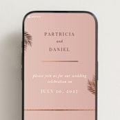 "Sunset by the Sea" - Wedding Website in Coral by lulu and isabelle - Mobile Layout
