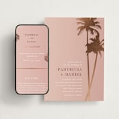 "Sunset by the Sea" - Wedding Website in Coral by lulu and isabelle - Match Your Stationery
