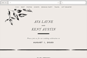 "Halcyon" - Wedding Website in Tuxedo by Leah Bisch - Desktop Design