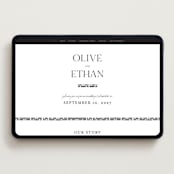 "Casual" - Wedding Website in Pearl by Owl and Toad - Desktop Design