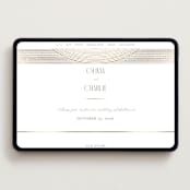 "Moderne" - Wedding Website in Alabaster by Pixel and Hank - Desktop Design