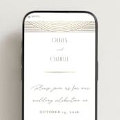 "Moderne" - Wedding Website in Alabaster by Pixel and Hank - Mobile Layout