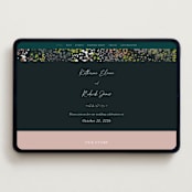 "By the Creek" - Wedding Website in Emerald by Becky Nimoy - Desktop Design