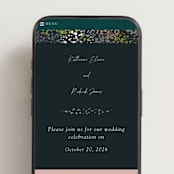"By the Creek" - Wedding Website in Emerald by Becky Nimoy - Mobile Layout