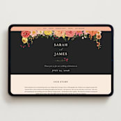 "Enchanting" - Wedding Website in Mimosa by Susan Moyal - Desktop Design
