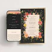 "Enchanting" - Wedding Website in Mimosa by Susan Moyal - Match Your Stationery