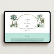"The Greenhouse" - Wedding Website in Seagreen by Elly - Desktop Design