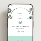 "The Greenhouse" - Wedding Website in Seagreen by Elly - Mobile Layout