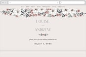 "Illuminated Storybook" - Wedding Website in Linen by Alethea and Ruth - Desktop Design