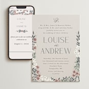 "Illuminated Storybook" - Wedding Website in Linen by Alethea and Ruth - Match Your Stationery