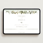 "Lovely" - Wedding Website in Moss by Petra Kern - Desktop Design