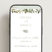 "Lovely" - Wedding Website in Moss by Petra Kern - Mobile Layout