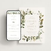 "Lovely" - Wedding Website in Moss by Petra Kern - Match Your Stationery