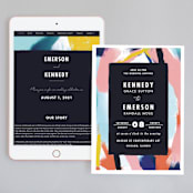 "Happy Day" - Wedding Website in Carnival by Angela Marzuki - Match Your Stationery