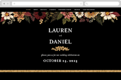 "Falling In Love" - Wedding Website in Harvest by Susan Moyal - Desktop Design