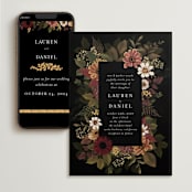 "Falling In Love" - Wedding Website in Harvest by Susan Moyal - Match Your Stationery