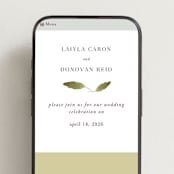 "Savanna" - Wedding Website in Fern by Lindsay Megahed - Mobile Layout