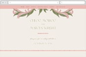 "1081" - Wedding Website in Blush by GeekInk Design - Desktop Design