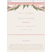 "1081" - Wedding Website in Blush by GeekInk Design - Mobile Layout