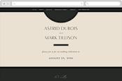 "Entwine" - Wedding Website in Matchbook by Christie Garcia - Desktop Design