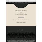 "Entwine" - Wedding Website in Matchbook by Christie Garcia - Mobile Layout