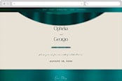 "Spectrum" - Wedding Website in Teal by Heather Schertzer - Desktop Design
