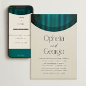 "Spectrum" - Wedding Website in Teal by Heather Schertzer - Match Your Stationery