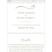 "divine" - Wedding Website in Gilded Gold by Jennifer Postorino - Mobile Layout
