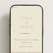 "In The Garden" - Wedding Website in Sherbert by Leah Bisch - Mobile Layout
