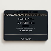 "Regency Grace" - Wedding Website in Onyx by Ana de Sousa - Desktop Design