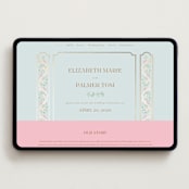 "Castle" - Wedding Website in Hummingbird by Claudia Orengo - Desktop Design